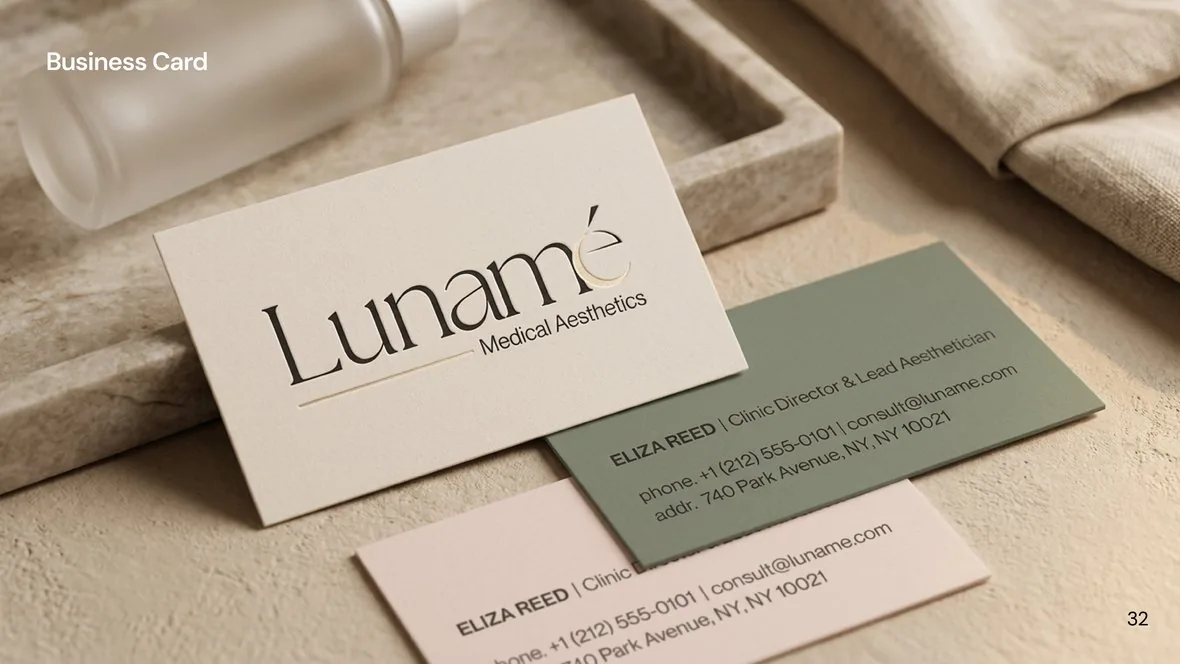 Lunamé business cards